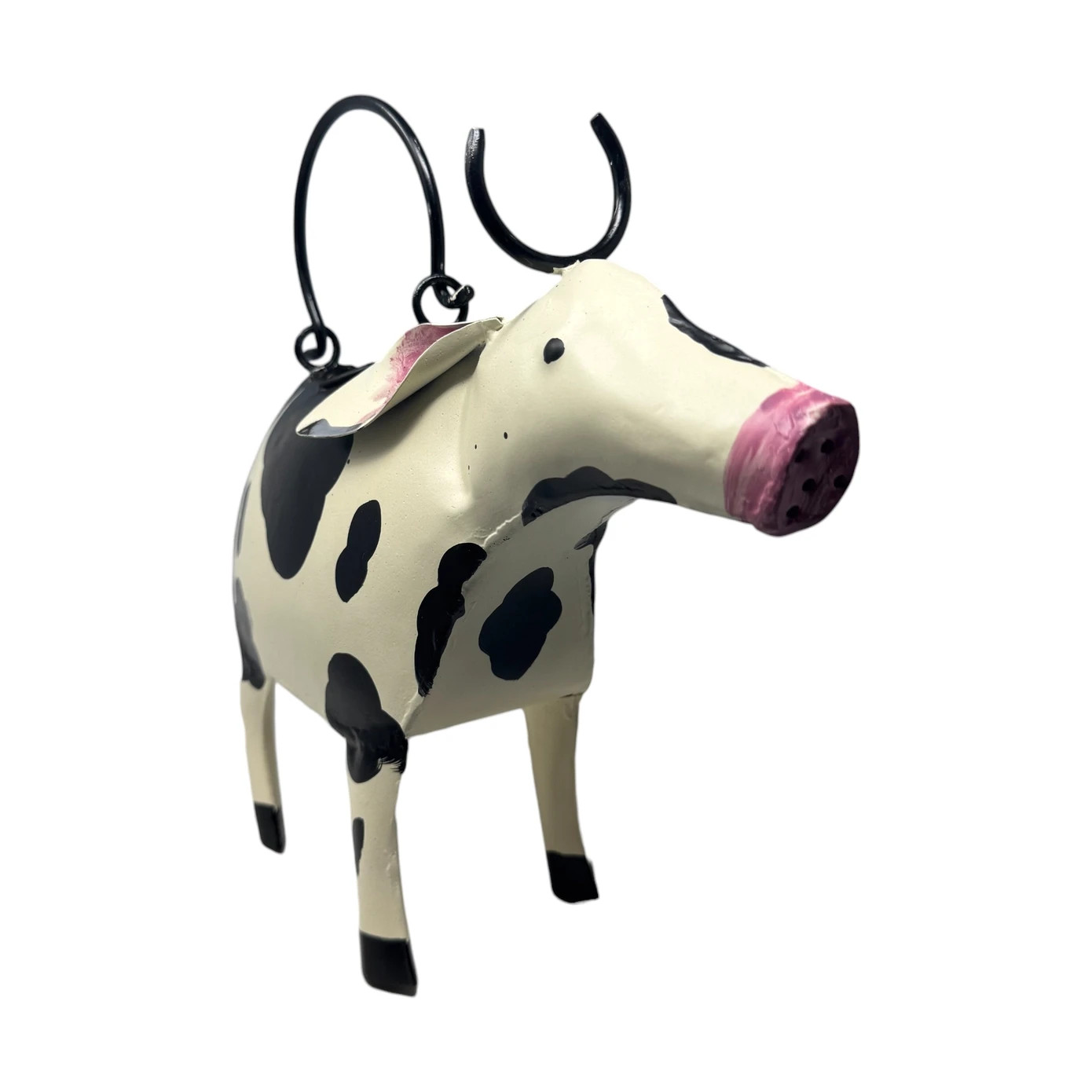 Cow Watering Can Metal Sculpture Country Farmhouse Decor (image for) Cow Watering Can Metal Sculpture Country Farmhouse Decor